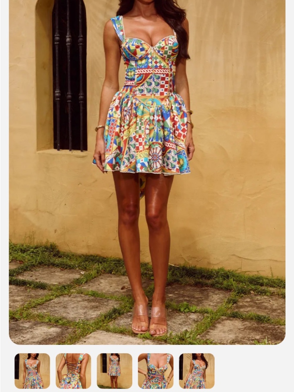 NEW Runaway the Label JOELLE MINI DRESS PHAEDRA PRINT - Picture 15 of 15